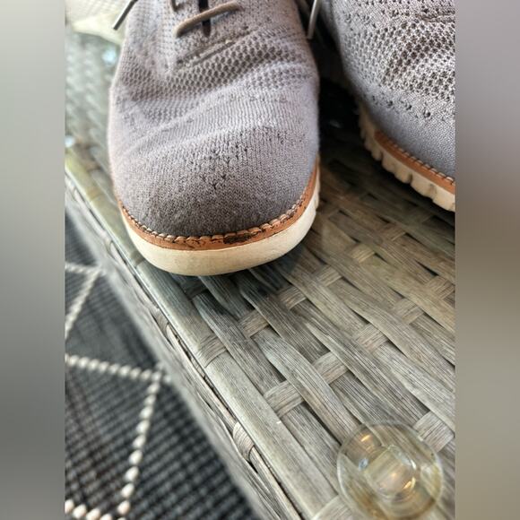 Cole Haan Men's Zero Grand Gray Knit Oxfords Size 10. ZeroGrand - Picture 8 of 11